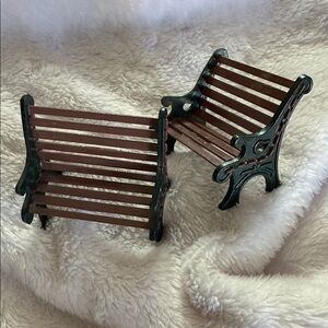 Miniature Metal Benches